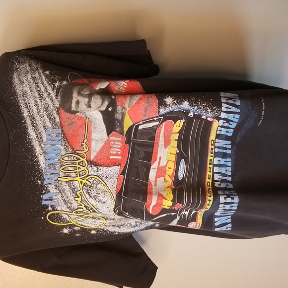 Vintage NASCAR T-shirt "Another Star In Heaven" 1993 Havoline, Davey Allison #2 - Picture 3 of 6